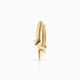 Brinco Piercing Spikes Três Mini Spikes em Ouro Amarelo 18 K