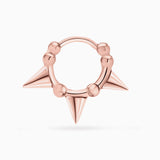Brinco de piercing de argola Rox em ouro rosa 18 K