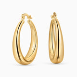 Brincos Duomo Thin em ouro amarelo 18 K