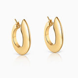 Brincos de argola em ouro amarelo 18K