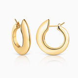 Brincos de argola em ouro amarelo 18K
