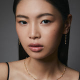 Pendientes Elysia de Diamantes en Oro Amarillo de 18 Kt