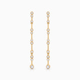 Pendientes Elysia de Diamantes en Oro Amarillo de 18 Kt
