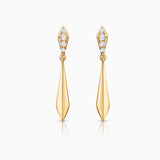 Losange Diamond Earrings in 18k Yellow Gold