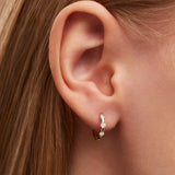 Pendientes de Aro Orion de Diamantes en Oro Amarillo de 18 Kt