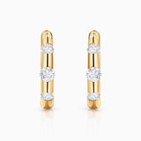 Pendientes de Aro Orion de Diamantes en Oro Amarillo de 18 Kt