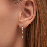Pendientes Elysia Soirée de Diamantes en Oro Amarillo de 18 Kt