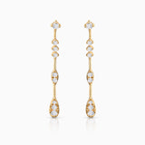 Pendientes Elysia Soirée de Diamantes en Oro Amarillo de 18 Kt