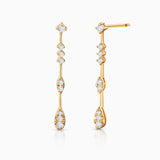 Pendientes Elysia Soirée de Diamantes en Oro Amarillo de 18 Kt