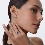 Malmaison Diamond Earrings in 18 kt White Gold