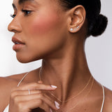 MY Initial in Diamonds Earring in 18k White Gold