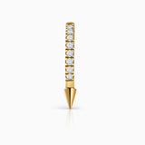 Pendiente Piercing Spike Diamonds en Oro Amarillo de 18 Kt