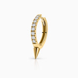 Pendiente Piercing Spike Diamonds en Oro Amarillo de 18 Kt