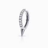 Pendiente Piercing Spike Diamonds en Oro Blanco de 18 Kt