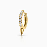 Pendiente Piercing Spike Diamonds Mini en Oro Amarillo de 18 Kt