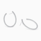 Pendientes Glam Diamonds en Oro Blanco de 18 Kt