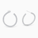 Pendientes Glam Diamonds en Oro Blanco de 18 Kt