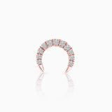 Pendiente Piercing Luna Moon Diamonds en Oro Rosa de 18 Kt
