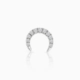 Pendiente Piercing Luna Moon Diamonds en Oro Blanco de 18 Kt