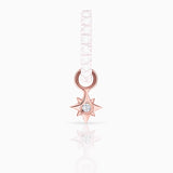 Charm para Pendiente de Aro Rosa de los Vientos de Diamante en Oro Rosa de 18 Kt