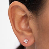 Wind Rose Earrings in 18k Rose Gold