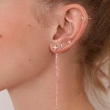 Wind Rose Earrings in 18k Rose Gold