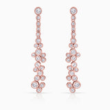 Diamond Waterfall Earrings in 18k Rose Gold