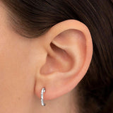 Pendientes Allied de Diamantes en Oro Blanco de 18 Kt