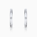 Pendientes Allied de Diamantes en Oro Blanco de 18 Kt