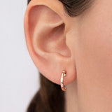 Pendientes Allied de Diamantes en Oro Rosa de 18 Kt