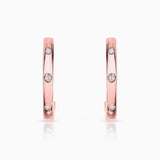 Pendientes Allied de Diamantes en Oro Rosa de 18 Kt