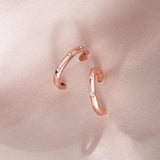 Pendientes Allied de Diamantes en Oro Rosa de 18 Kt