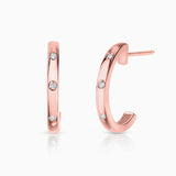Pendientes Allied de Diamantes en Oro Rosa de 18 Kt