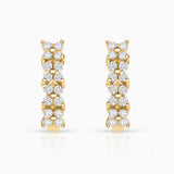 Brincos Garden Diamond em ouro amarelo 18K