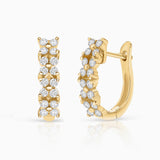 Brincos Garden Diamond em ouro amarelo 18K