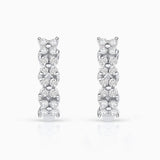 Diamond Garden Earrings in 18k White Gold