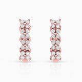 Diamond Garden Earrings in 18k Rose Gold