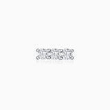 Diamond Line Piercing Earring in 18k White Gold