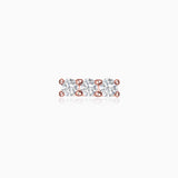 Brinco Piercing Line Diamonds em ouro rosa 18 K
