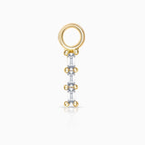 Charm para Pendiente de Aro Trex de Diamantes en Oro Amarillo de 18 Kt