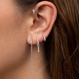 Charm para Pendiente de Aro Trex de Diamantes en Oro Blanco de 18 Kt