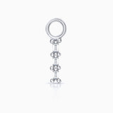 Charm para Pendiente de Aro Trex de Diamantes en Oro Blanco de 18 Kt