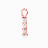 Brinco de argola Trex Diamond Hoop em ouro rosa 18K