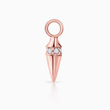 Punk Diamond Earring Charm in 18k Rose Gold