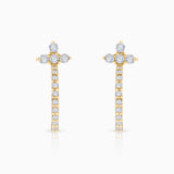 Pendientes Milett de Diamantes en Oro Amarillo de 18 Kt