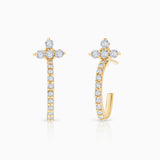 Pendientes Milett de Diamantes en Oro Amarillo de 18 Kt