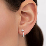 Pendientes Milett de Diamantes en Oro Blanco de 18 Kt