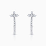 Pendientes Milett de Diamantes en Oro Blanco de 18 Kt