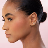 Pendiente Piercing Crax de Diamante en Oro Amarillo de 18 Kt
