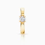 Pendiente Piercing Crax de Diamante en Oro Amarillo de 18 Kt